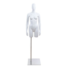 3/4 Inch Abstract Head Female Terso Mannequin Forms With Base FTORSO34