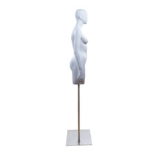 3/4 Inch Abstract Head Female Terso Mannequin Forms With Base FTORSO34