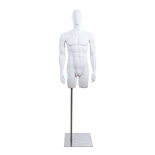 3/4 Inch Abstract Head Male Terso Mannequin Forms With Base MTORSO34