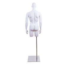 3/4 Inch Abstract Head Male Terso Mannequin Forms With Base MTORSO34