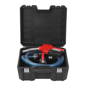 10 GPM 12V Portable Fuel Transfer Pump Kit with Auto Nozzle & Carry Case
