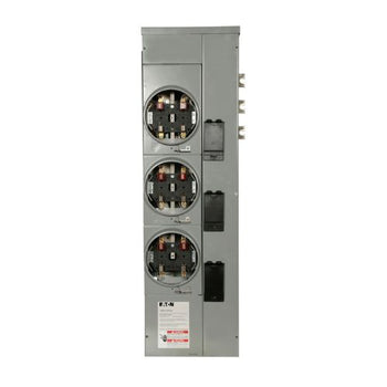 125A 120/240VAC 3-Gang Meter Pack with 800A Bus Horn Bypass 1MM312RRLB