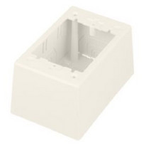 Panduit Surface Raceway PWR Rated Junction Box S/G 2-PC Deep White - JBP1DWH