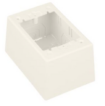 Panduit Surface Raceway PWR Rated Junction Box S/G 2-PC Deep White - JBP1DWH