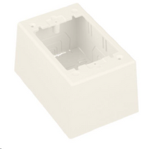 Panduit Surface Raceway PWR Rated Junction Box S/G 2-PC Deep White - JBP1DWH