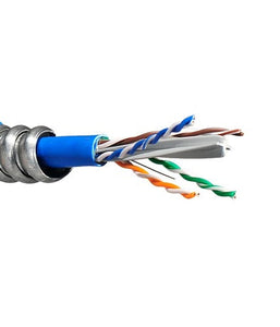 Premises CAT5e 4-Pair No-Outer Jacket 1-Component Aluminum Interlock Armored CMR Cable White K2-199-45