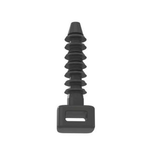 Nylon Push Mount Cable Tie Mount Black MPMH38-L0 (Pack of 50)
