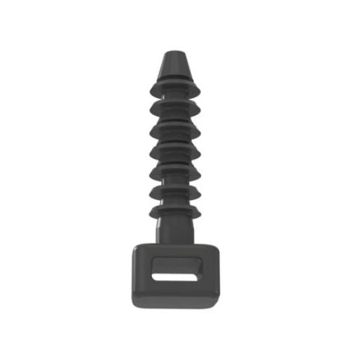 Nylon Push Mount Cable Tie Mount Black MPMH38-L0 (Pack of 50)