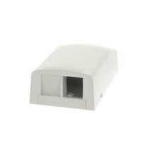 2 Port Elongated Surface Mount Box Off White NK2BXIW-A