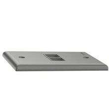 2 Port Single Gang Flush Mount Faceplate International Gray NK2FNIG