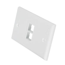 Flat Vertical Single Gang Flush Mount Faceplate White NK2FNWH