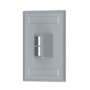 2 Port Horizontal Sloped Faceplate With Label Pocket International Gray NK2HSFIGY