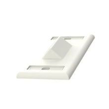2 Port Horizontal Sloped Faceplate With Label Pocket Off White NK2HSFIWY