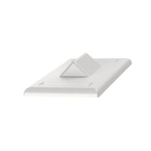 2 Port Horizontal Sloped Faceplate With Label Pocket White NK2HSFWHY