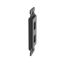 2 Port Flat Rectangular Sloped Faceplate Black NK2RMFBL