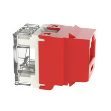 1 Slot 8 Position 8 Wire Unshielded Jack Module Red NK688MRD