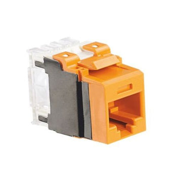 NetKey Category 6A Keystone Punchdown Jack Module Orange NK6X88MOR