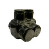 2 Conductor Insulated Dual Entry Electrical Connector Black 97112