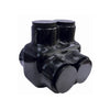 2 Conductor Insulated Dual Entry Electrical Connector Black 97113