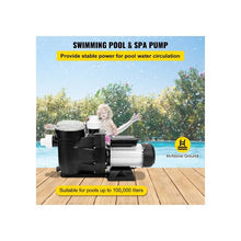 High Power Single Speed 2.5 HP Above Ground Swimming Pool Pump System