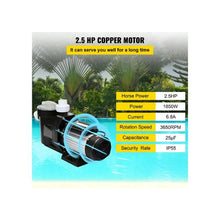 High Power Single Speed 2.5 HP Above Ground Swimming Pool Pump System