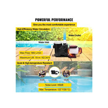 High Power Single Speed 2.5 HP Above Ground Swimming Pool Pump System