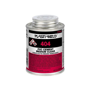 8 oz 404 Series Medium Bodied Clear PVC Cement Clear G40456S