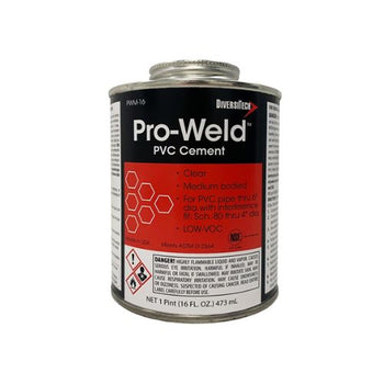 8 oz Clear Medium Bodied PVC Conduit Cement Clear PWM-8