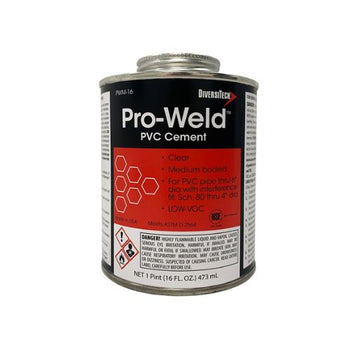 128 oz Premium Heavy Duty PVC Pipe Cement For Electrical Applications Clear PWM-G