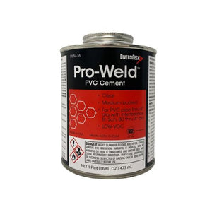 128 oz Premium Heavy Duty PVC Pipe Cement For Electrical Applications Clear PWM-G