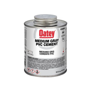 16 oz Premium Gray PVC Adhesive for Pipe & Fittings G30885