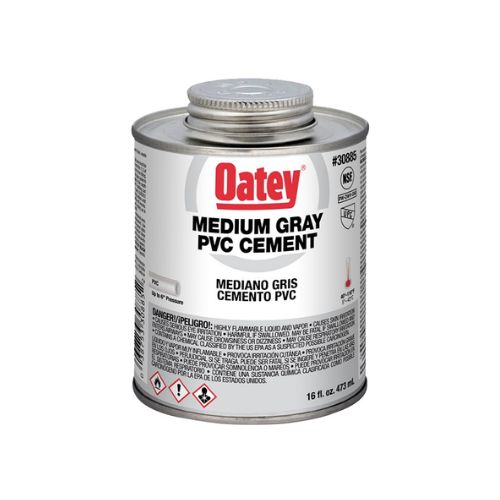 16 oz Premium Gray PVC Adhesive for Pipe & Fittings G30885