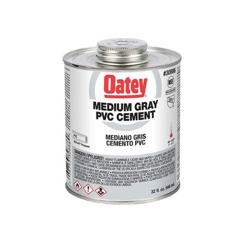 32 oz Premium Gray PVC Adhesive for Pipe & Fittings G30886