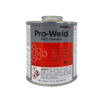 128 oz Medium Bodied PVC Pipe & Fittings Cement Gray PWMG-G