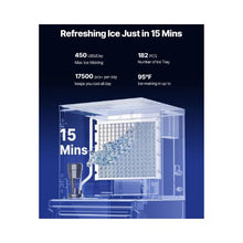 Commercial Ice Maker System 450 lbs/24H with Stainless Steel Storage Unit 250 lb Ice Storage
