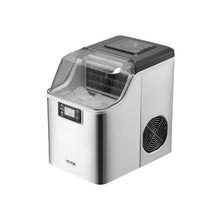 Portable 3 Size Options and Ice Basket Stainless Steel Ice Maker with 15-Minute Ice Production 45 Lbs/24H