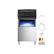 Stainless Steel 500 lb Modular Ice Storage Bin with Anti-Slip Adjustable Feet
