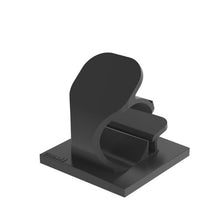 Adhesive Backed Latching Wire Clip Black LWC19-A-C20 (Pack of 100)