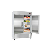 Heavy Duty 54 Inch Commercial Reach-In Refrigerator 43.2 Cu.Ft Double Door Stainless Steel Refrigerator