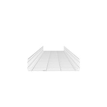 Powder Coated Steel Cable Management Basket White PWB4X18WH