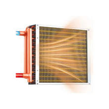 14 x 14 Inch Copper Tube Aluminum Fin Water-to-Air Heat Exchanger 65K BTU Output for Outdoors