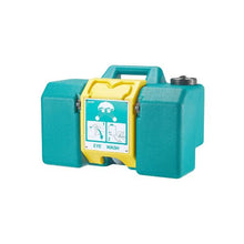 8-Gallon Portable Emergency Eyewash Station, Dual Spray Nozzles, OSHA & ANSI Compliant Wall-Mount or Flat-Surface Green