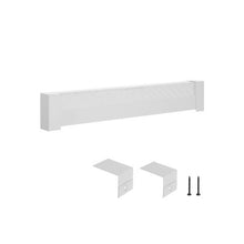 4 Ft Replacement Cover for Electric Steel Baseboard Heater Easy Installation for Bedroom Replacing Old Cover White