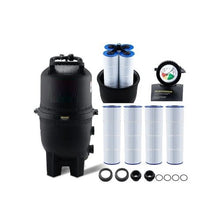 High Capacity 525 Sq. Ft. Cartridge Pool Filter, Inground & Above Ground Swimming Pool Filter System with Upgraded Filter Element for Spas & Hot Tubs
