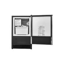 Compact 15 Lb/24H Built-In Under Counter Ice Maker with Reversible Stainless Steel Door for Commercial Home Kitchen
