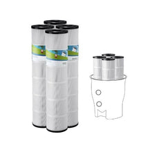 High Efficiency 525 Sq. Ft. Swimming Pool Filter Cartridge Replacement 4 x 130 Sq. Ft. Spa & Hot Tub Filter Elements Compatible with Pentair CCP520