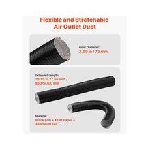 3 Inch 5KW–8KW Diesel Heater Air Duct Vent Kit with Dual Outlet Pipes and Y Connector