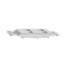 4 Port Rectangular Screw Mount Module Frame White NK4RMFWH