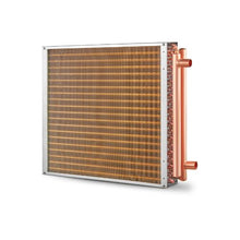 20 x 20 Inch Water-to-Air Heat Transfer Coil, 3-Row Copper Tube Design with Aluminum