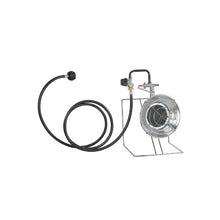 Adjustable 18,000 BTU Single Head Propane Radiant Heating Burner for Garage, Patio, and Outdoor Use